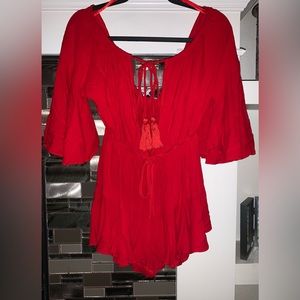 Flare dress like romper.